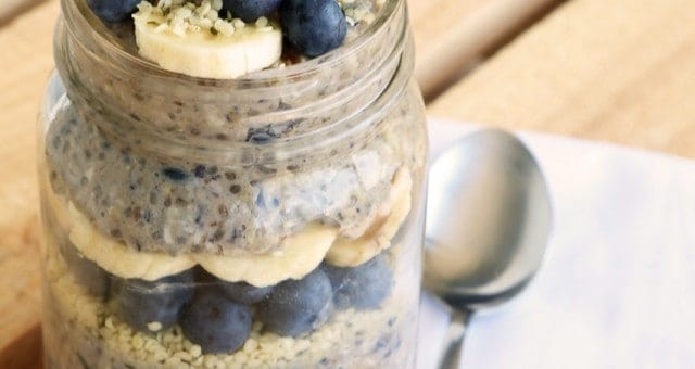 Blueberry Overnight Oats - Breakfast Waiting for You to Wake Up