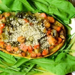 Stuffed Squash with Hemp Seeds