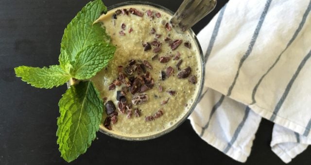 Mint Cacao Chip Milkshake - Stress Less with This Better Choice