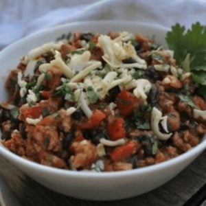 Chicken Chili with Black Beans & Monterey Jack Cheese