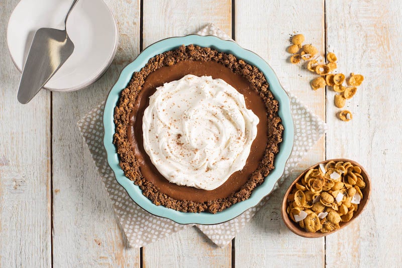 Vegan Chocolate Pumpkin Pie - Delicous Plant-Based Nutrition