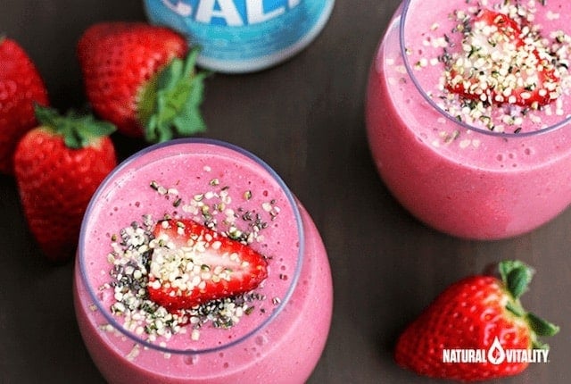 Calming Strawberries & Cream Smoothie - Perfect for Valentine's Day
