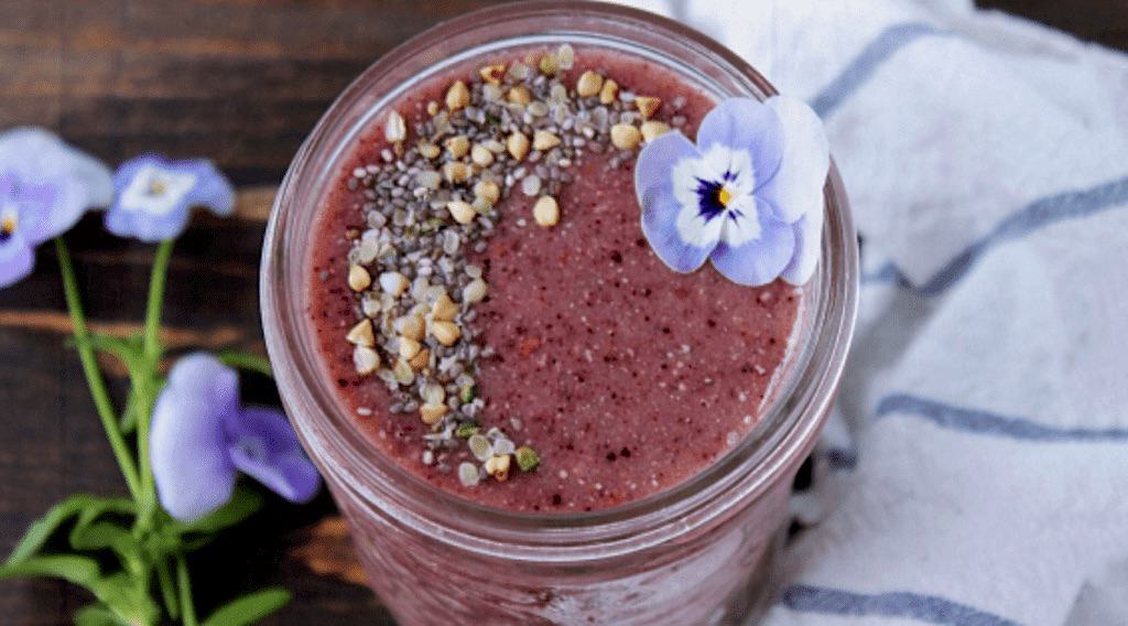 Superfood seed smoothie to get in plant protein and omegas