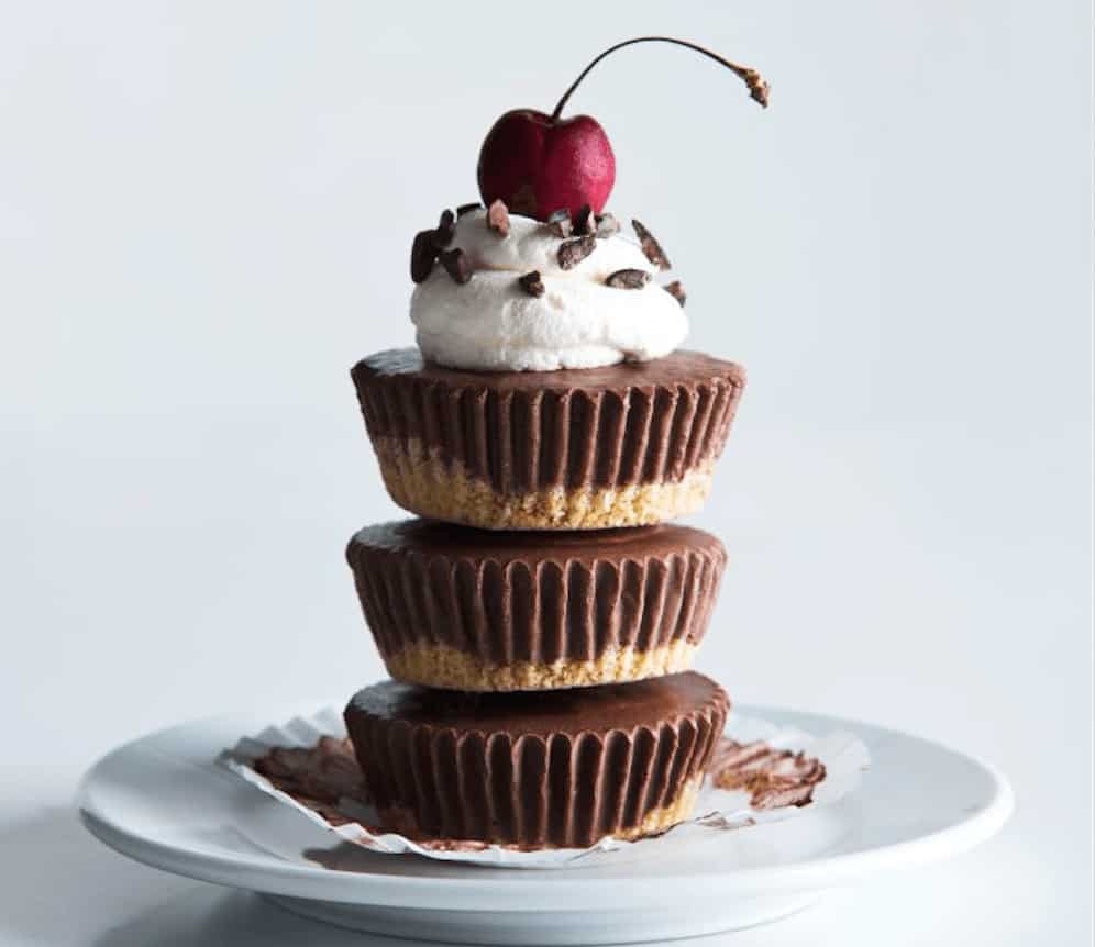 The Better No-Bake Chocolate Cherry Protein Cheesecake - No Added Sugar