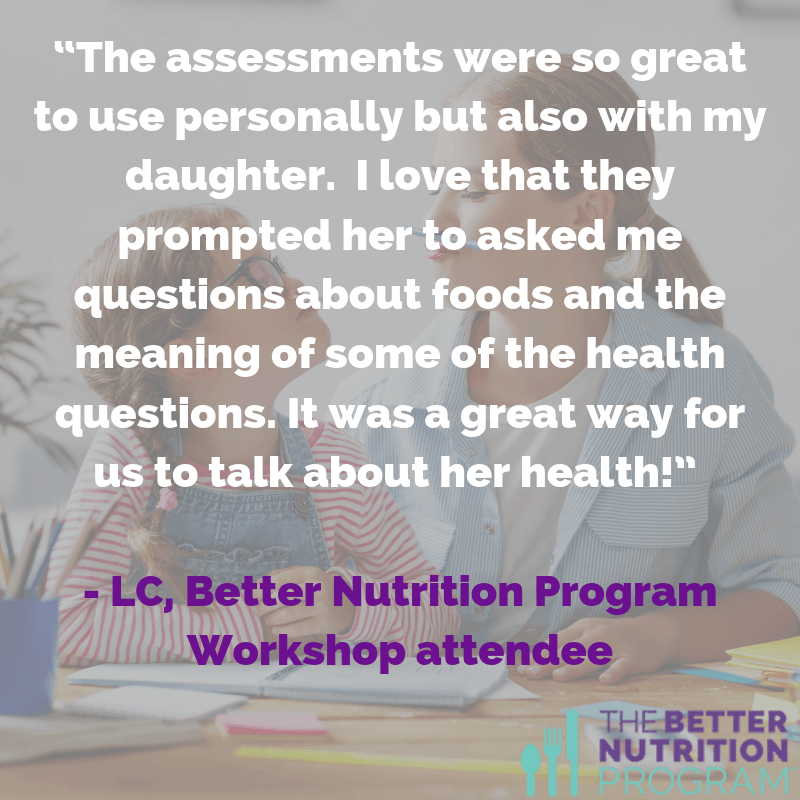 Using better nutrition tools together helped a parent and her teen learn what to eat for better teen skin 