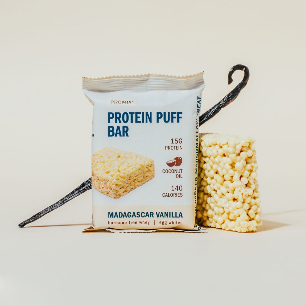 Protein puff bar muscle building nutrition