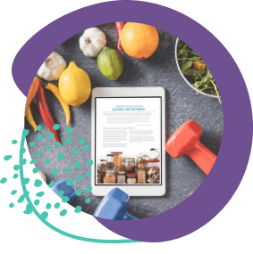 An ipad showing the pantry guide from the better nutrition program toolkit 