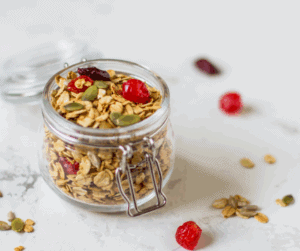 Cranberry, pumpkin seed oat granola